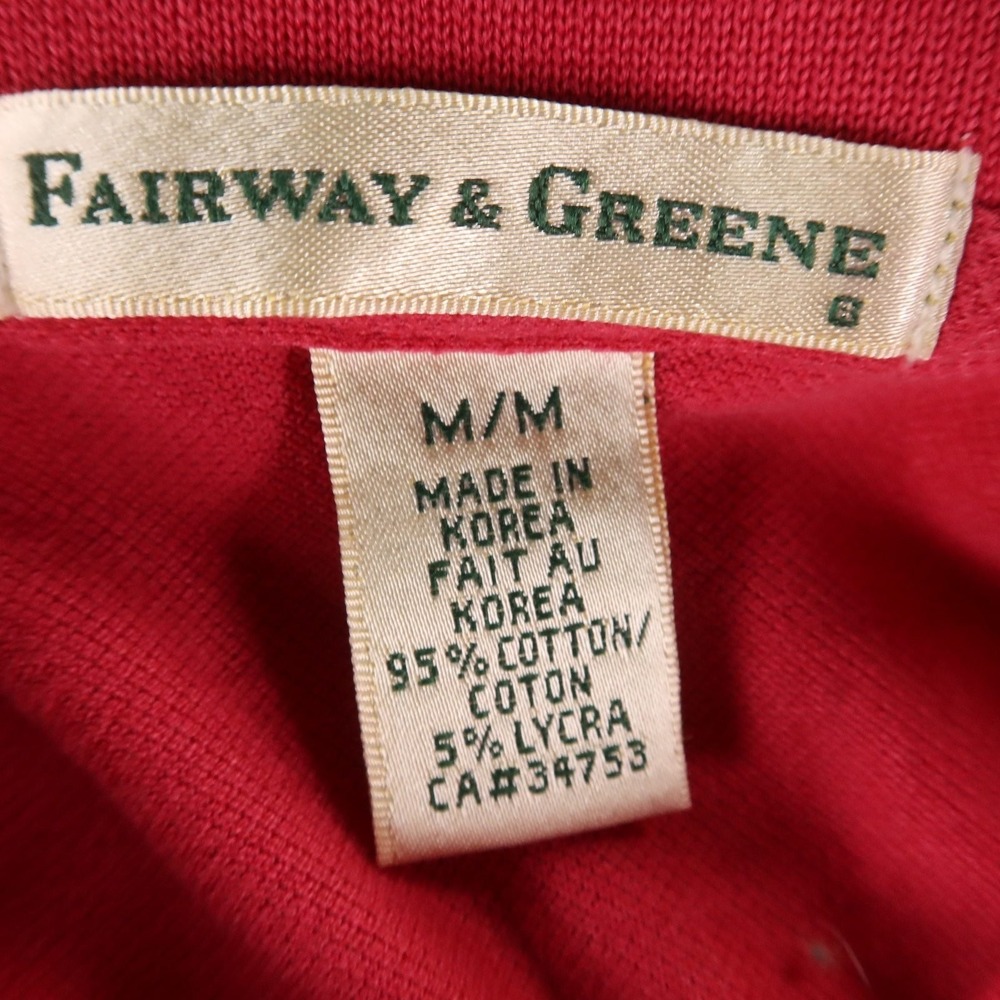 Fairway & Greene Womens M Pink Cotton Blend Fox Chapel Golf - Picture 3 of 9